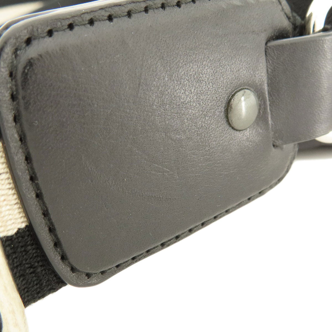 BALLY Shoulder Bag leather black Simple design Women Used Authentic