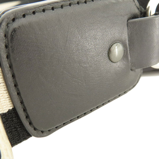 BALLY Shoulder Bag leather black Simple design Women Used Authentic