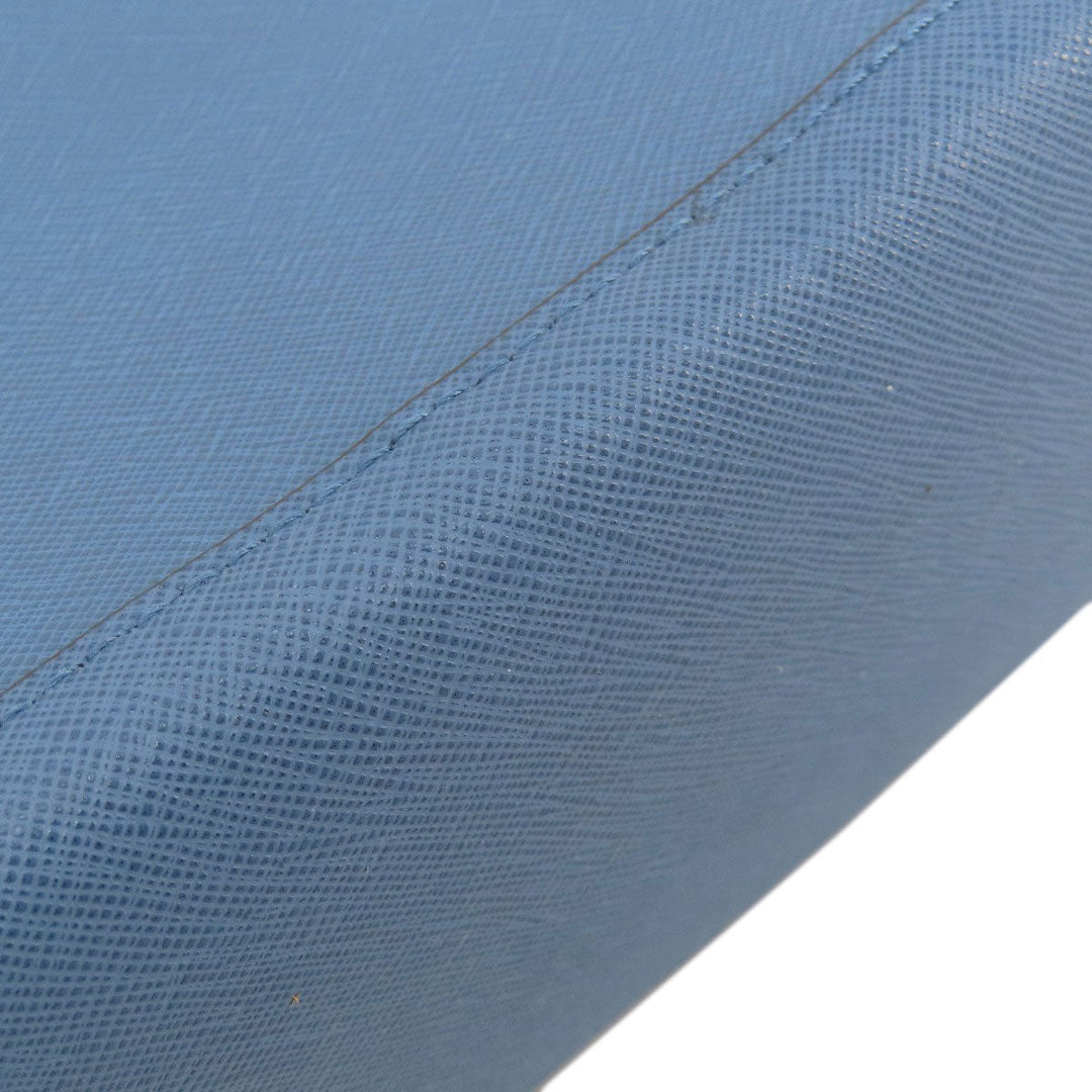 MICHAEL KORS Handbag leather blue 2WAY Women Used Authentic