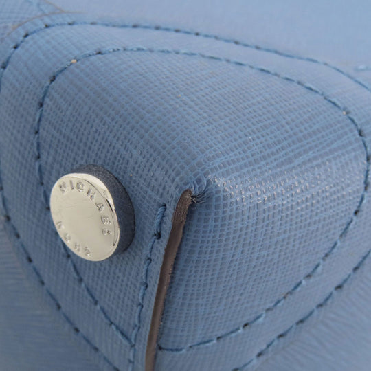 MICHAEL KORS Handbag leather blue 2WAY Women Used Authentic