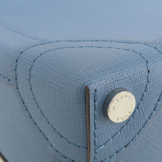 MICHAEL KORS Handbag leather blue 2WAY Women Used Authentic