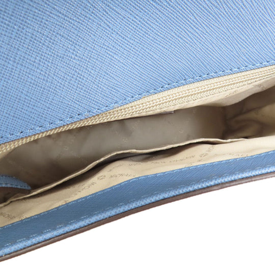 MICHAEL KORS Handbag leather blue 2WAY Women Used Authentic