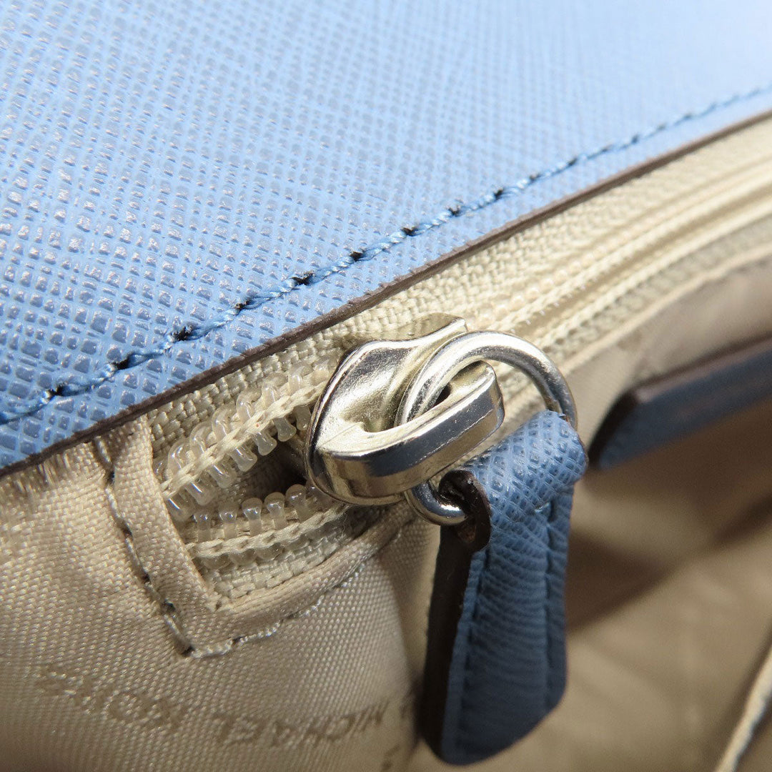 MICHAEL KORS Handbag leather blue 2WAY Women Used Authentic