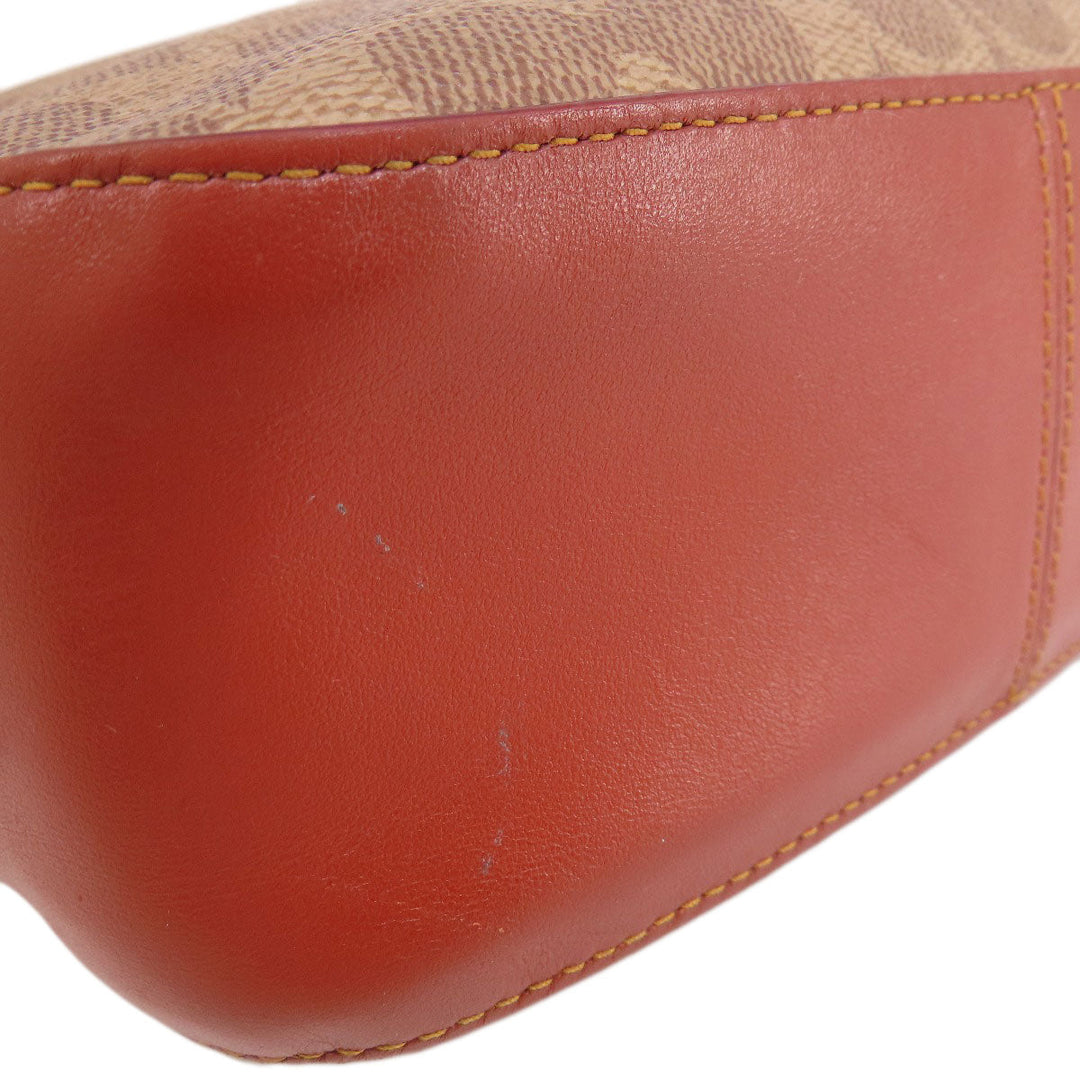 COACH Shoulder Bag 31208 PVC Brown Signature