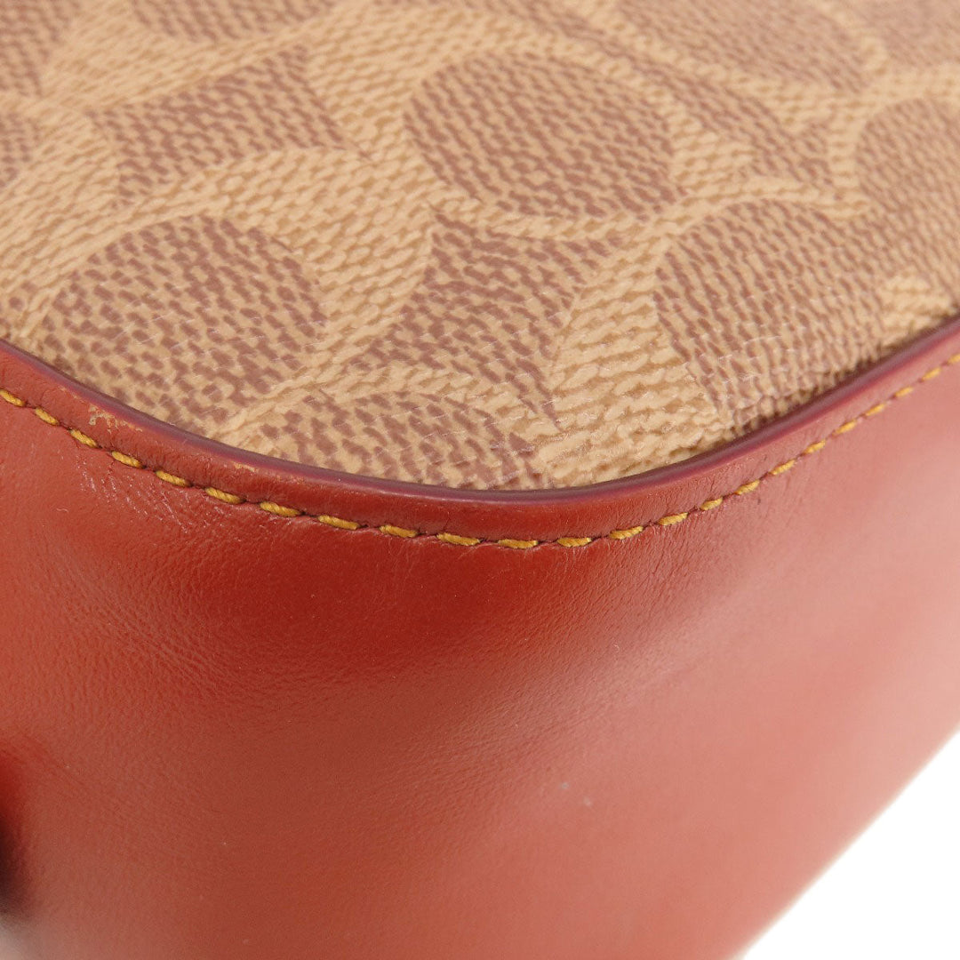 COACH Shoulder Bag 31208 PVC Brown Signature