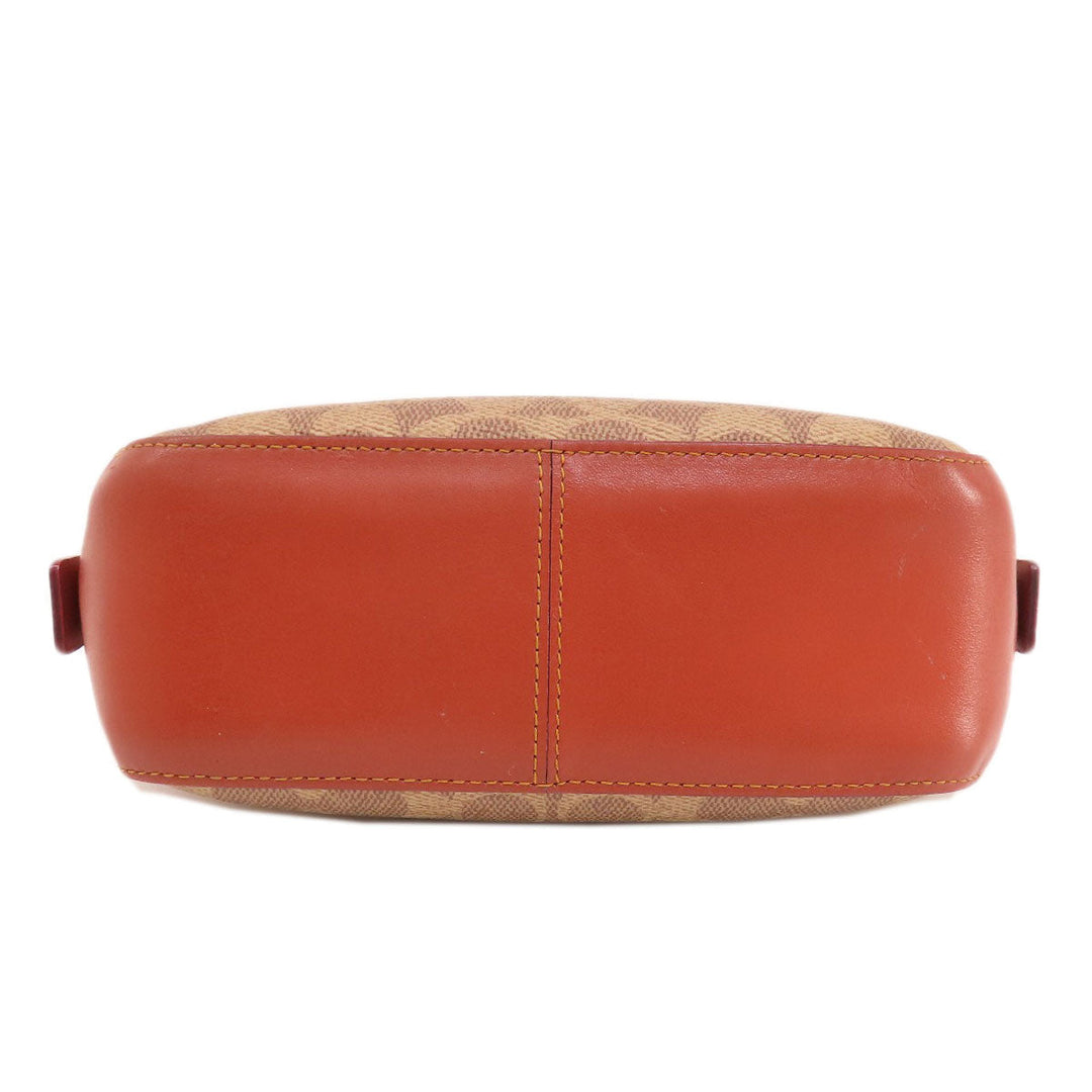 COACH Shoulder Bag 31208 PVC Brown Signature