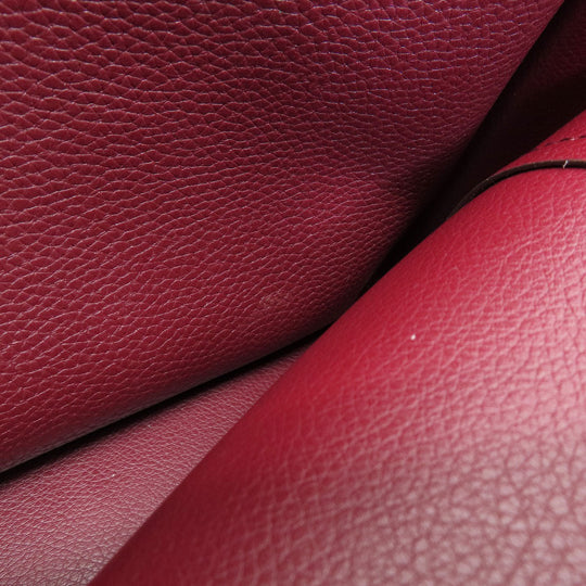 MICHAEL KORS Handbag leather Red 2WAY Women Used Authentic