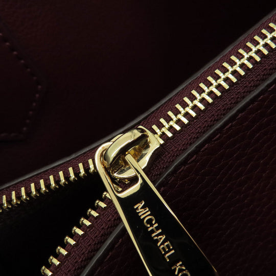 MICHAEL KORS Handbag leather Red 2WAY Women Used Authentic