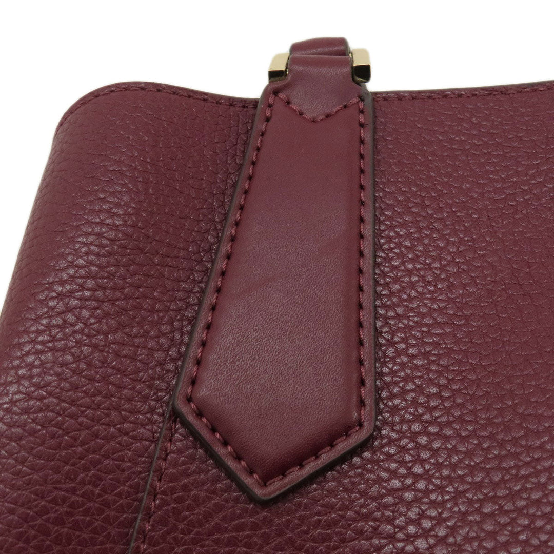 MICHAEL KORS Handbag leather Red 2WAY Women Used Authentic