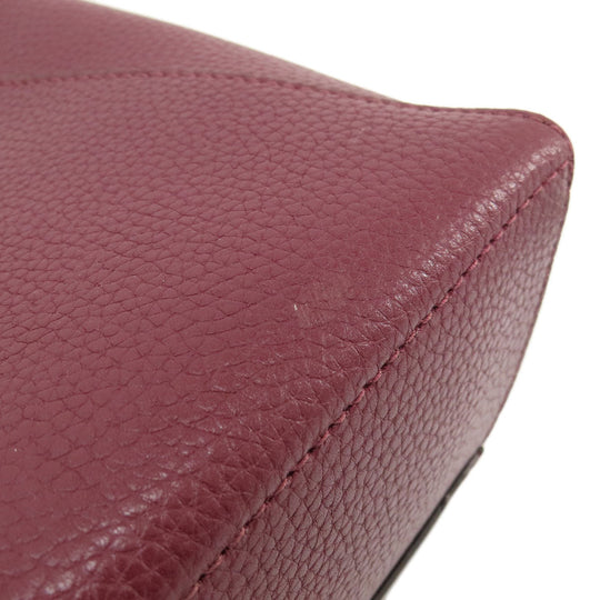 MICHAEL KORS Handbag leather Red 2WAY Women Used Authentic