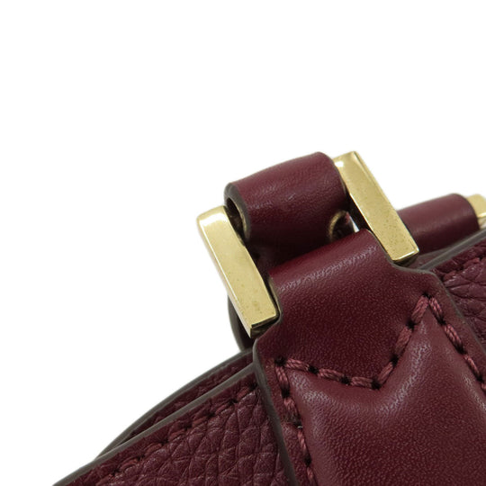 MICHAEL KORS Handbag leather Red 2WAY Women Used Authentic