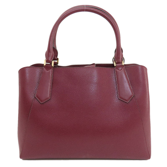 MICHAEL KORS Handbag leather Red 2WAY Women Used Authentic