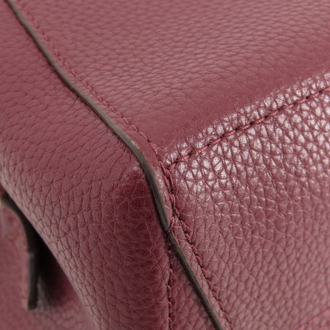 MICHAEL KORS Handbag leather Red 2WAY Women Used Authentic