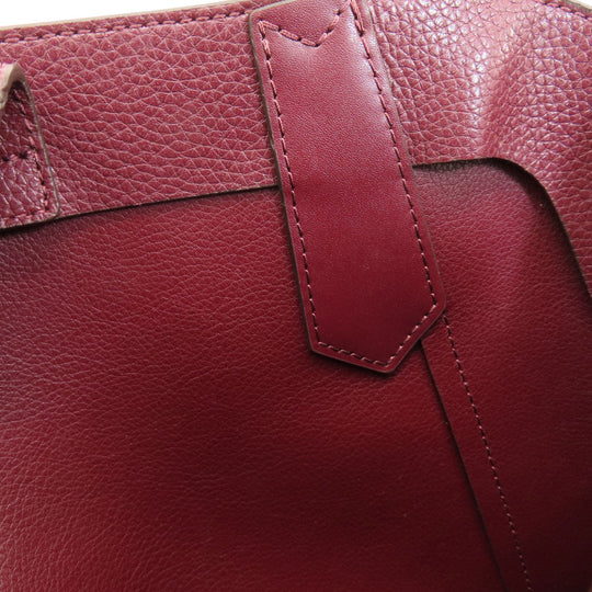 MICHAEL KORS Handbag leather Red 2WAY Women Used Authentic