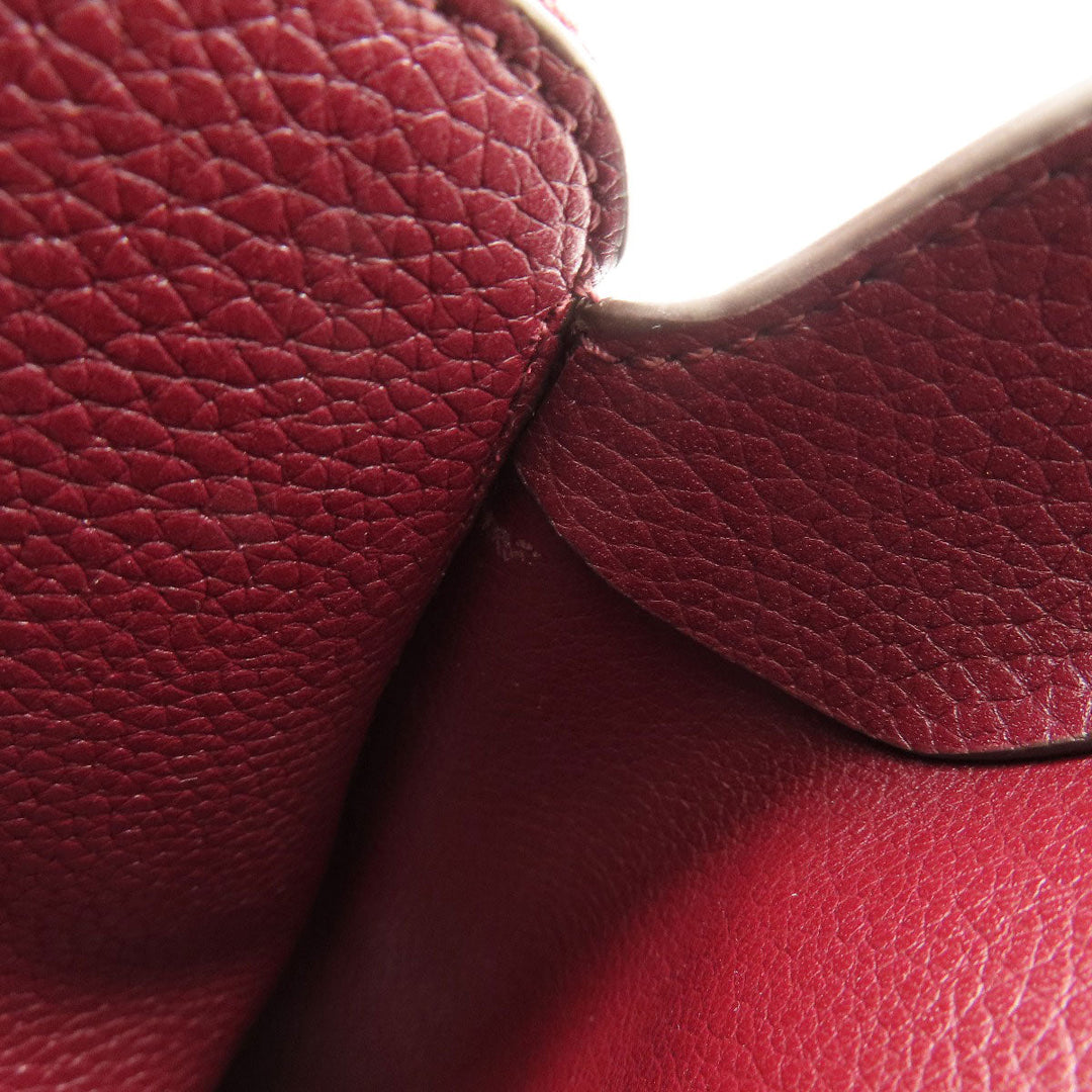 MICHAEL KORS Handbag leather Red 2WAY Women Used Authentic