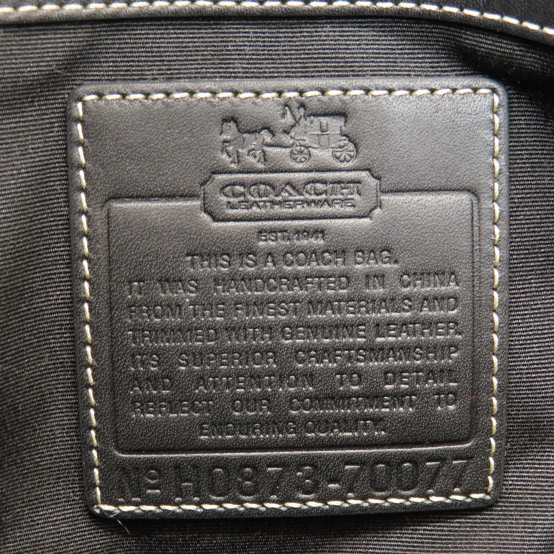 COACH Shoulder Bag 70077 PVC multicolor Signature mens(Unisex) Used Authentic