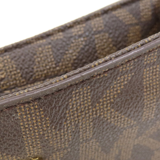 MICHAEL KORS Shoulder Bag Leather, Coated Canvas Brown MK signature Women Used Authentic