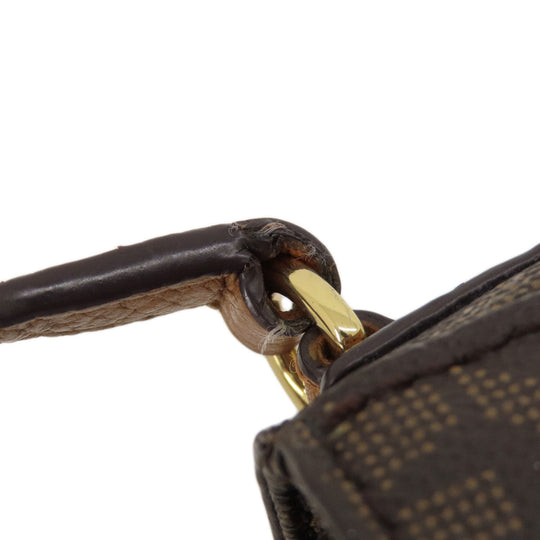 MICHAEL KORS Shoulder Bag Leather, Coated Canvas Brown MK signature Women Used Authentic
