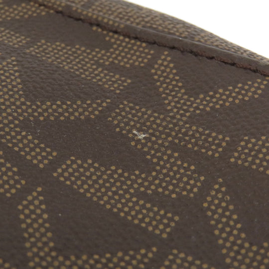 MICHAEL KORS Shoulder Bag Leather, Coated Canvas Brown MK signature Women Used Authentic