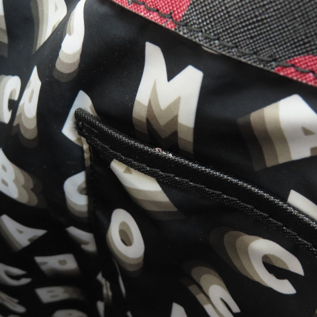 MARC JACOBS Tote Bag PVC black Heart Pattern Women Used Authentic