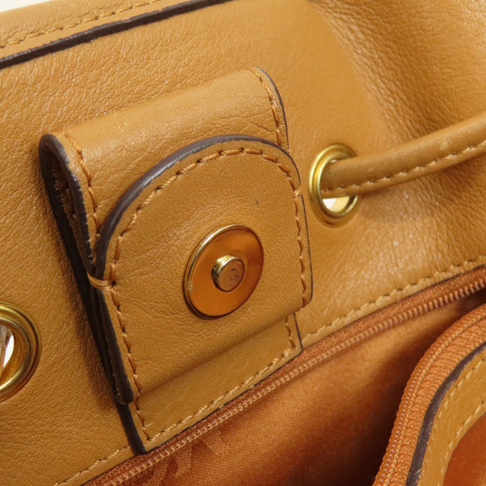 MCM Tote Bag leather Brown 2WAY