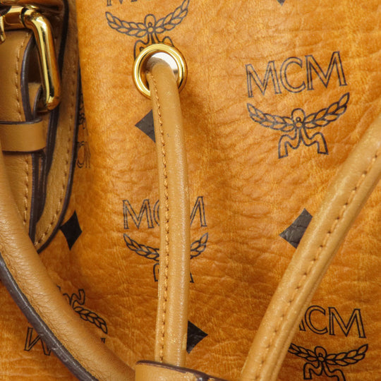 MCM Tote Bag leather Brown 2WAY