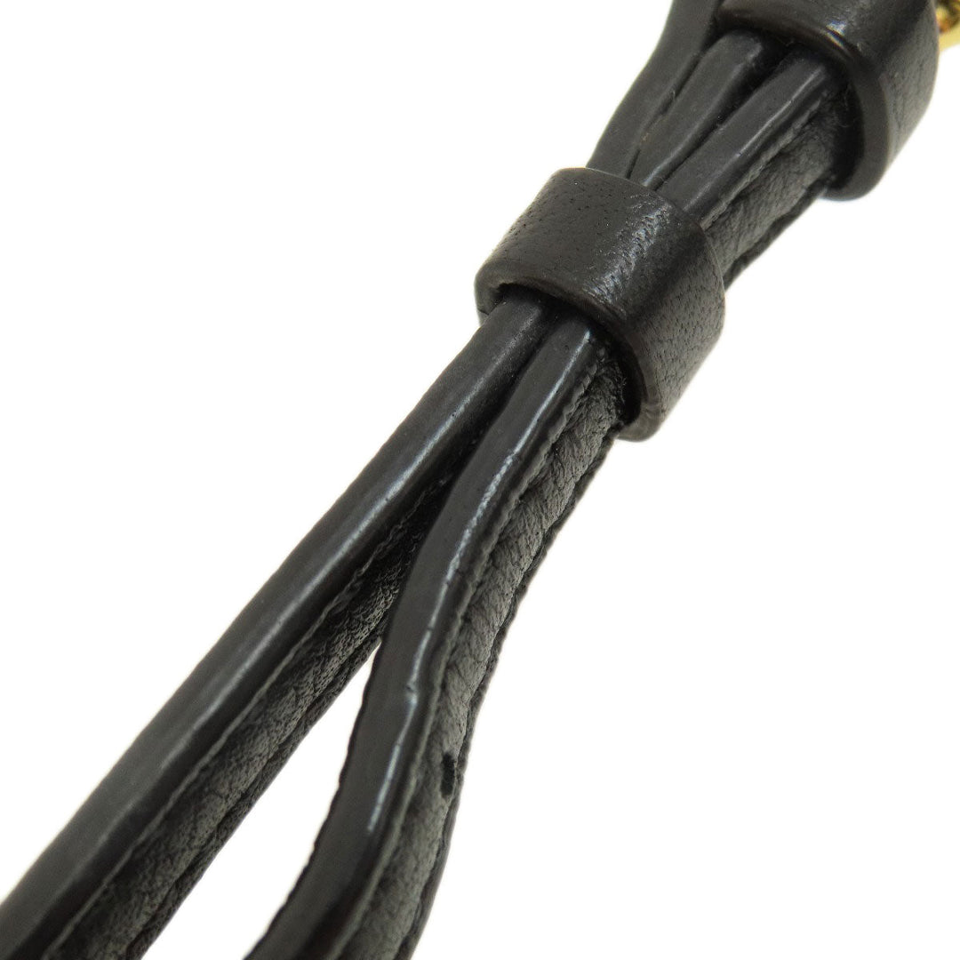 MCM Shoulder Bag leather Brown logo Women Used Authentic