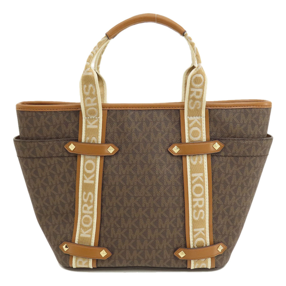 MICHAEL KORS Handbag PVC Brown MK Signature 2WAY