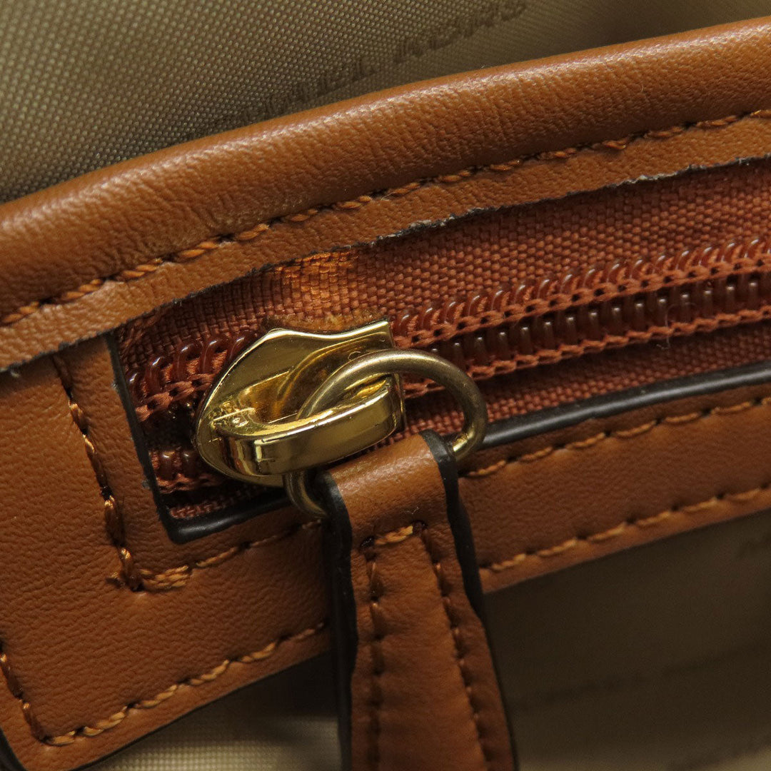 MICHAEL KORS Backpack Coated canvas Brown MK signature