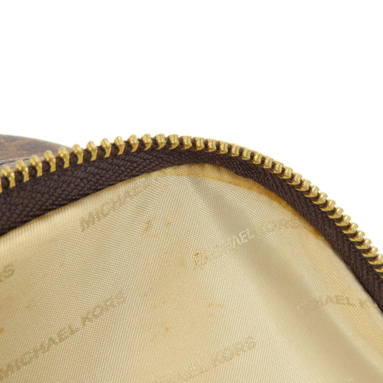 MICHAEL KORS Backpack Coated canvas Brown MK signature