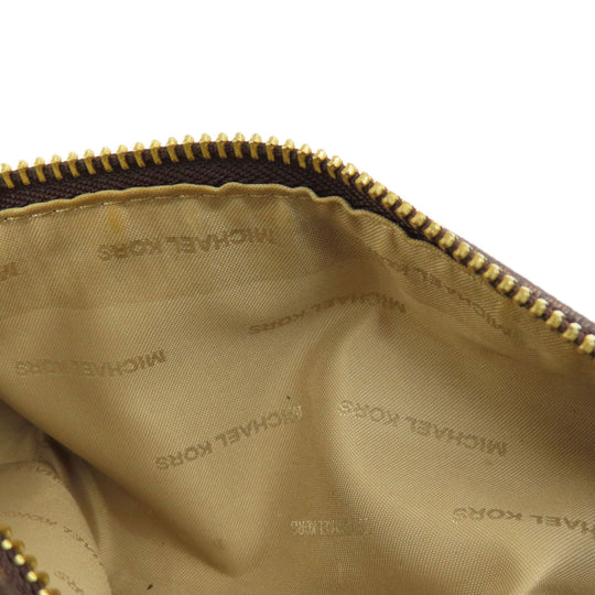 MICHAEL KORS Backpack Coated canvas Brown MK signature