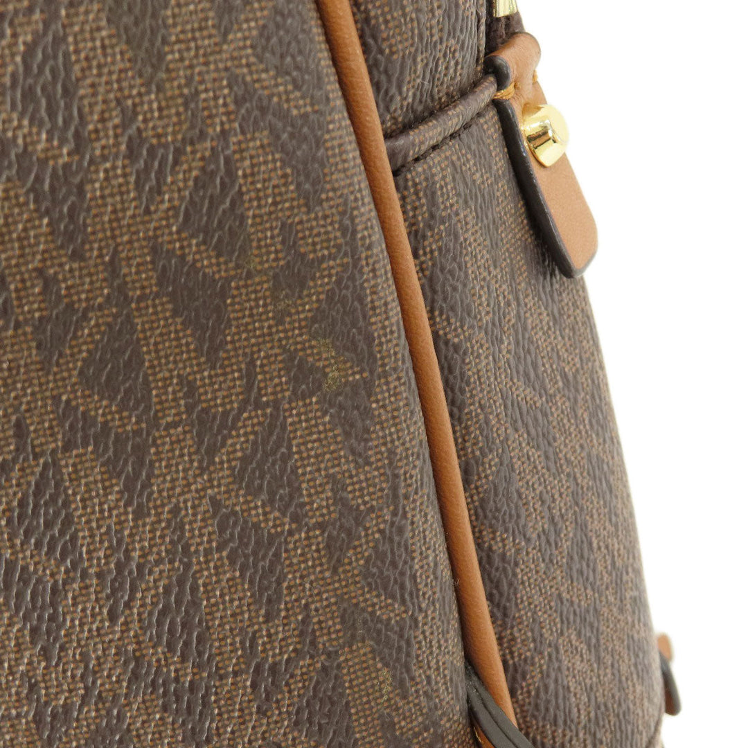 MICHAEL KORS Backpack Coated canvas Brown MK signature