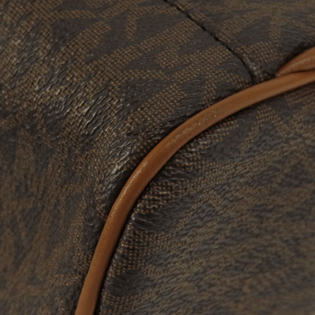 MICHAEL KORS Backpack Coated canvas Brown MK signature