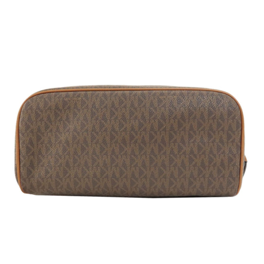 MICHAEL KORS Backpack Coated canvas Brown MK signature