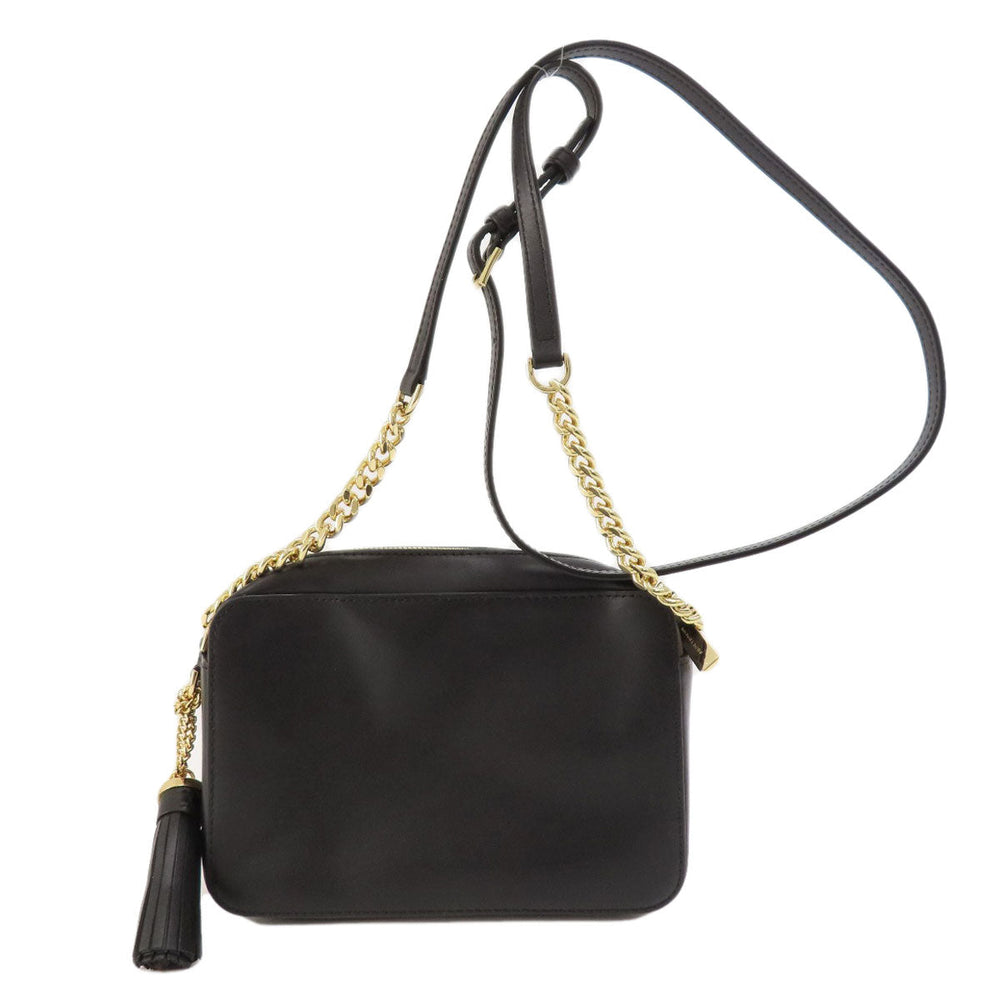 MICHAEL KORS Shoulder Bag PVC black Guinea fireworks motif Women Used Authentic