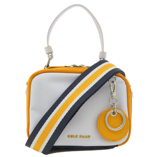 COLE HAAN Handbag Nylon multicolor logo  2WAY Women Used Authentic