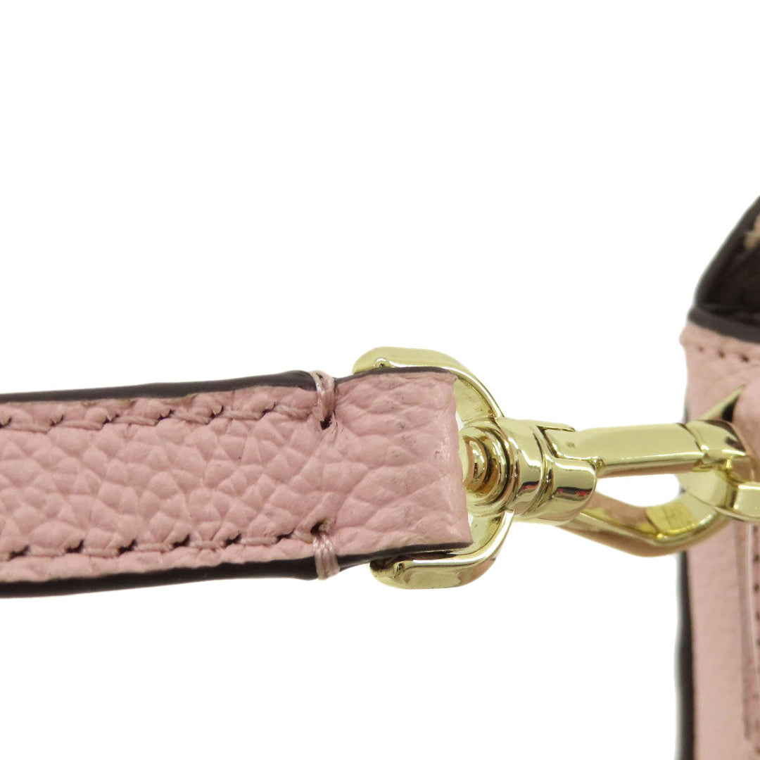 Kate Spade Shoulder Bag leather pink logo