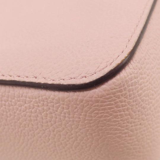 Kate Spade Shoulder Bag leather pink logo