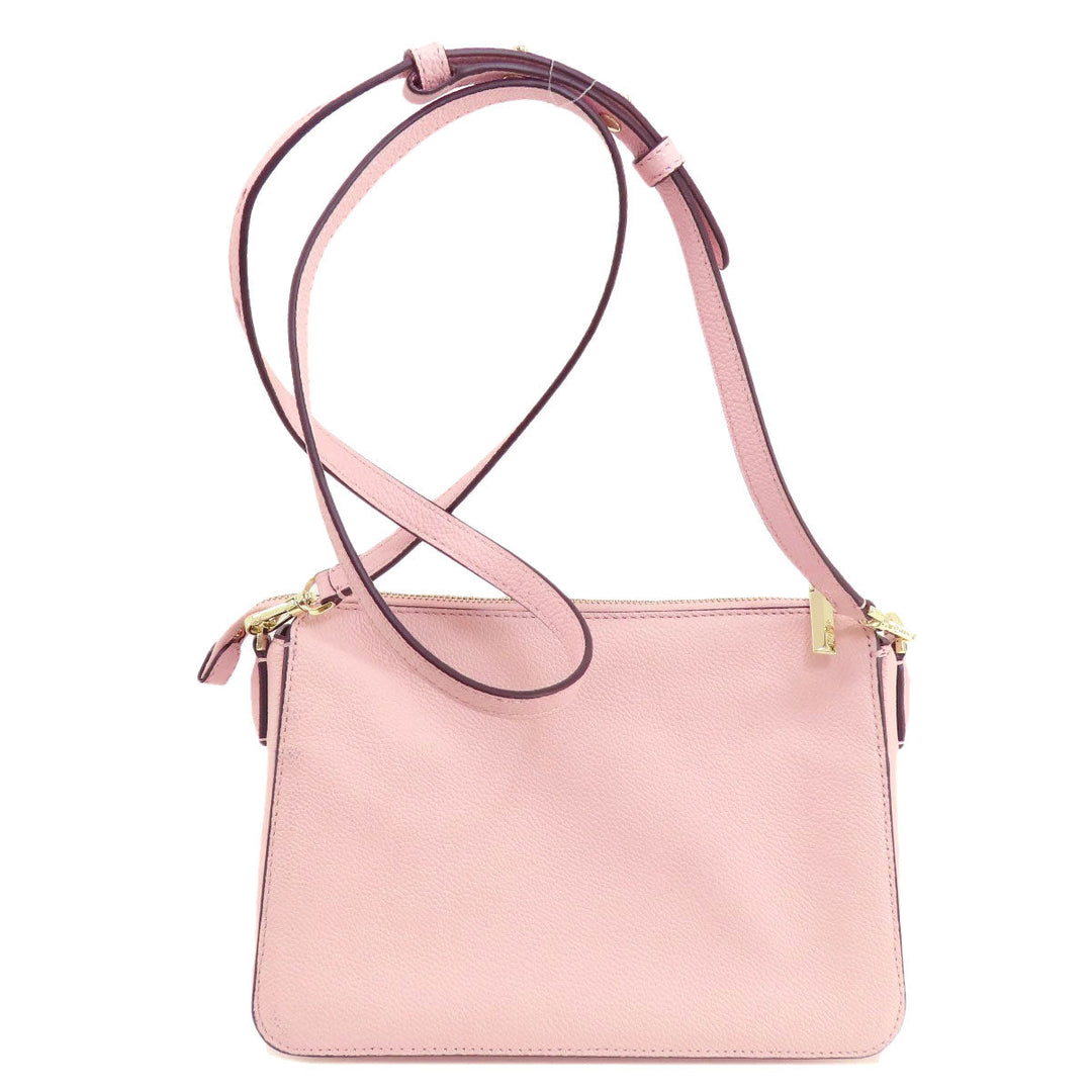 Kate Spade Shoulder Bag leather pink logo