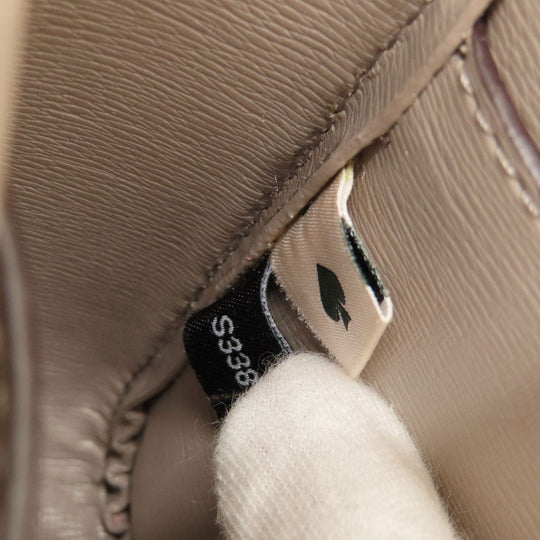 Kate Spade Shoulder Bag leather pink logo