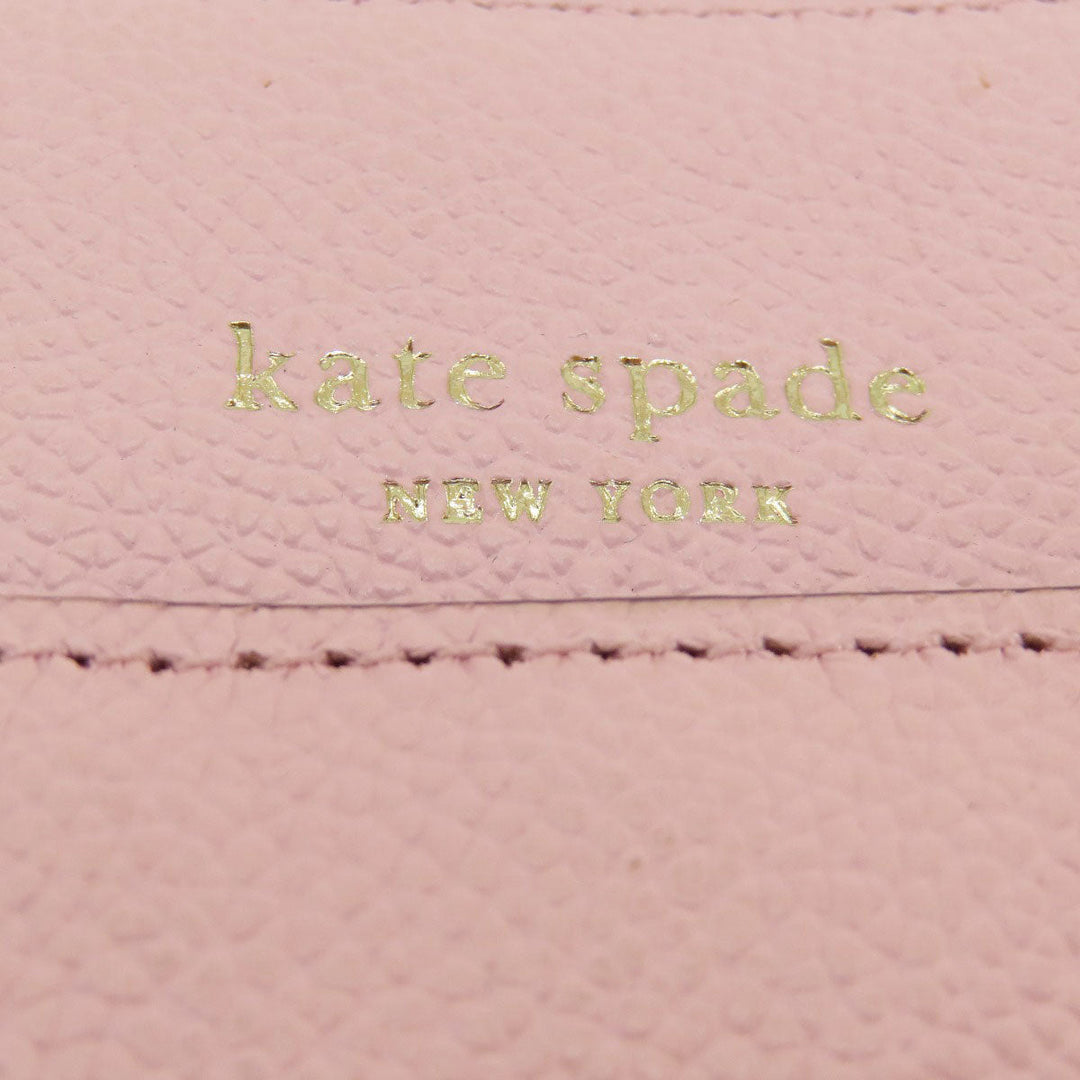 Kate Spade Shoulder Bag leather pink logo