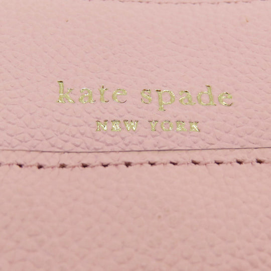 Kate Spade Shoulder Bag leather pink logo