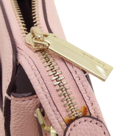 Kate Spade Shoulder Bag leather pink logo