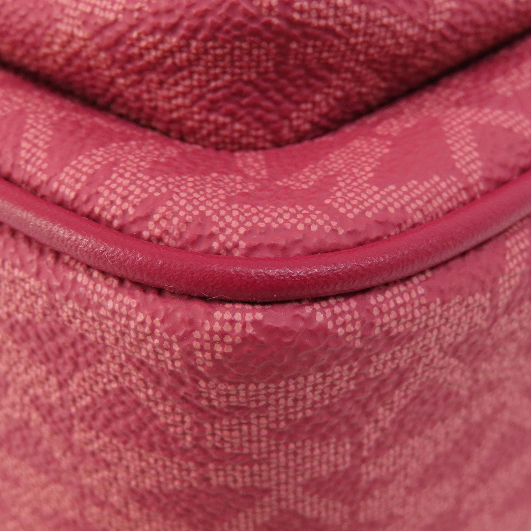 MICHAEL KORS Shoulder Bag PVC pink MK signature Women Used Authentic