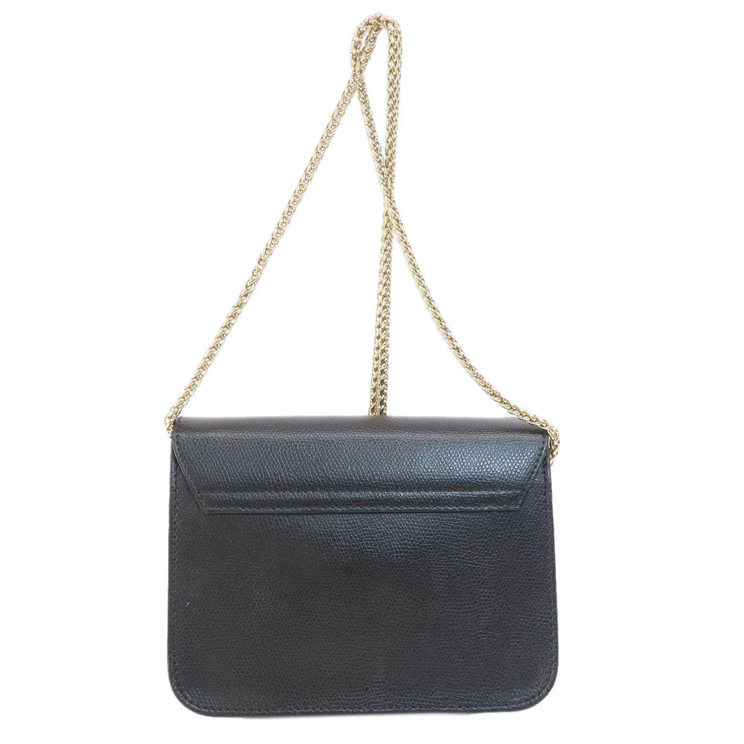 Furla Shoulder Bag PVC black metropolis Women Used Authentic