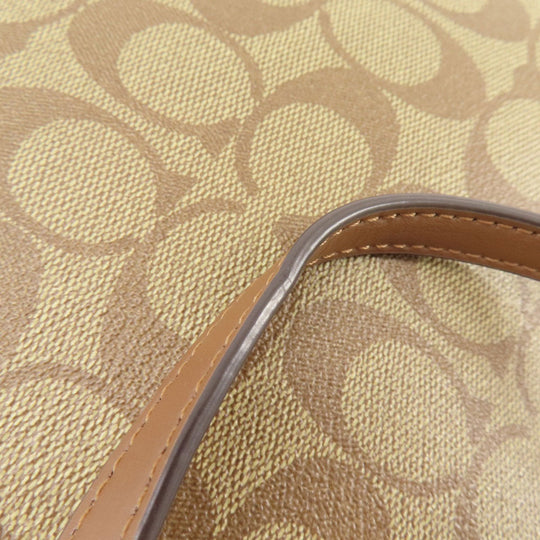 COACH Tote Bag 4455 PVC Brown Signature