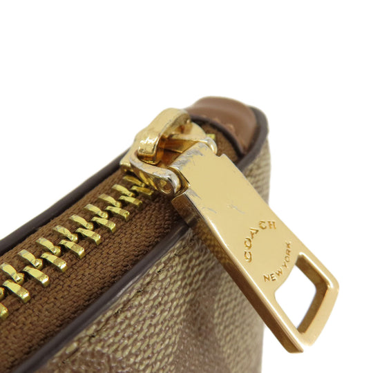 COACH Tote Bag 4455 PVC Brown Signature