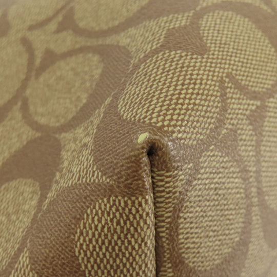 COACH Tote Bag 4455 PVC Brown Signature