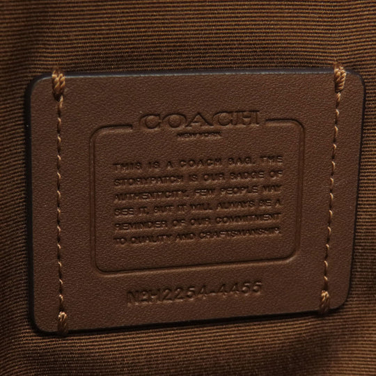 COACH Tote Bag 4455 PVC Brown Signature