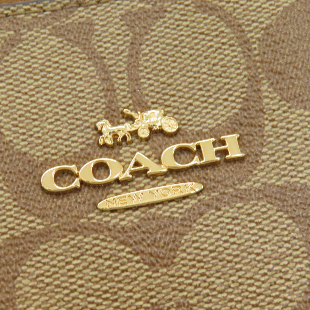 COACH Tote Bag 4455 PVC Brown Signature